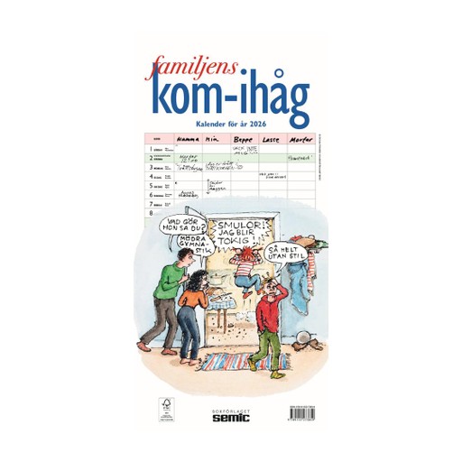 Familjens kom-ihåg-kalender 2026