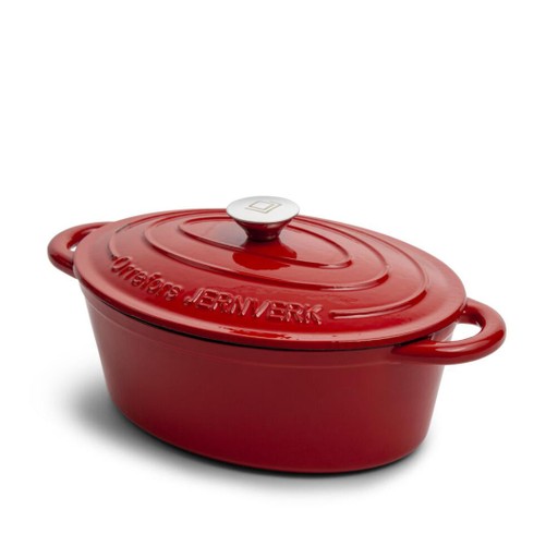 Gjutjärnsgryta 4 l Röd