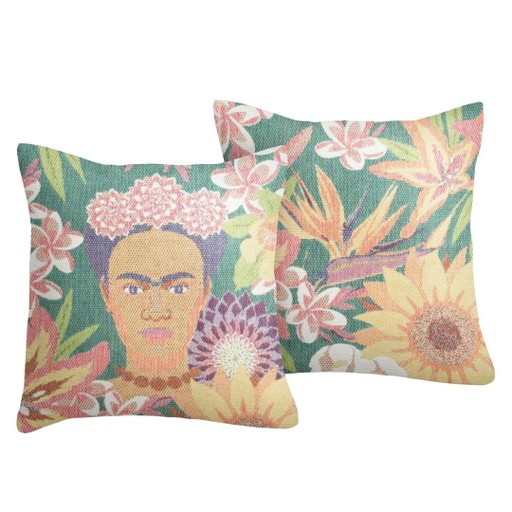 Kuddfodral Frida Kahlo Flores 40x40cm