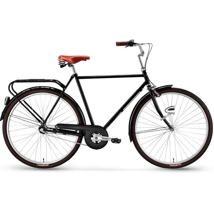 Herrcykel Stålhästen Retro 3 vxl, Komfortsadel Herrcykel Stålhästen Retro 3 vxl, Komfortsadel Svart