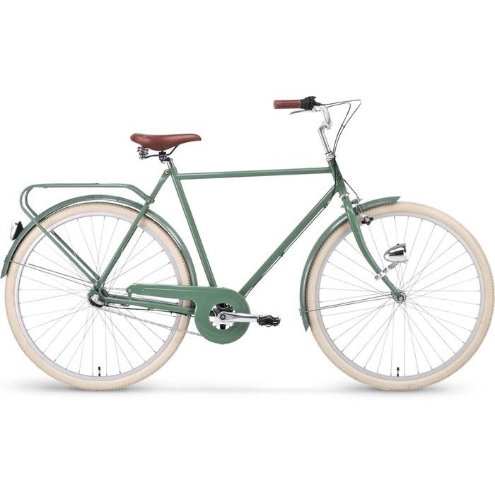 Herrcykel Stålhästen Retro 3 vxl, Komfortsadel Herrcykel Stålhästen Retro 3 vxl, Komfortsadel Grön