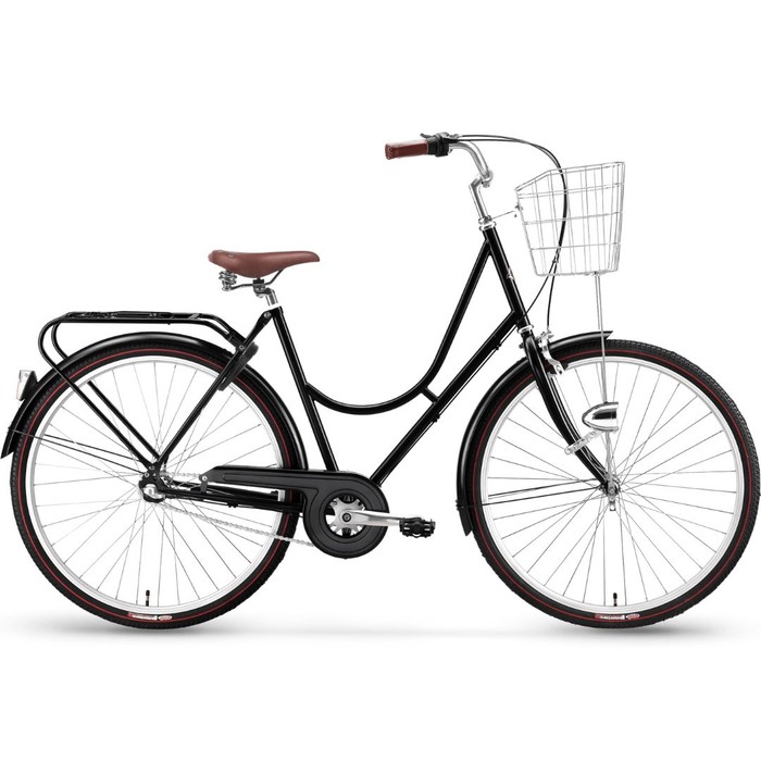 Damcykel Stålhästen Retro 3 vxl, Komfortsadel Damcykel Stålhästen Retro 3 vxl, Komfortsadel Svart