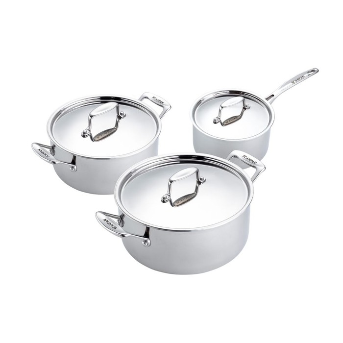 Grytset i 3 delar 1,9 l, 3,7 l & 5 l - Fusion 5 Grytset i 3 delar 1,9 l, 3,7 l & 5 l - Fusion 5