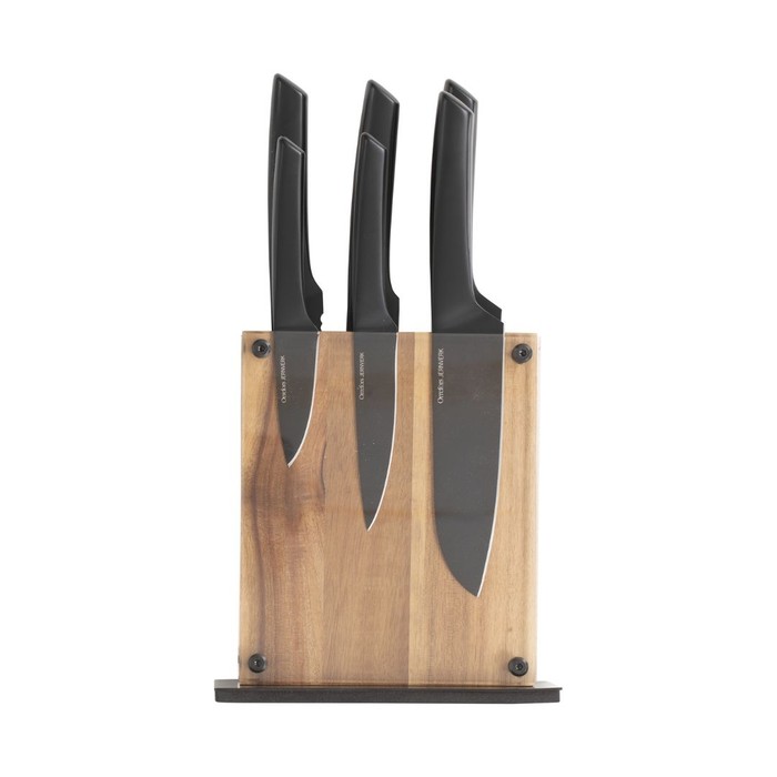 Knivset, 6 delar med knivblock