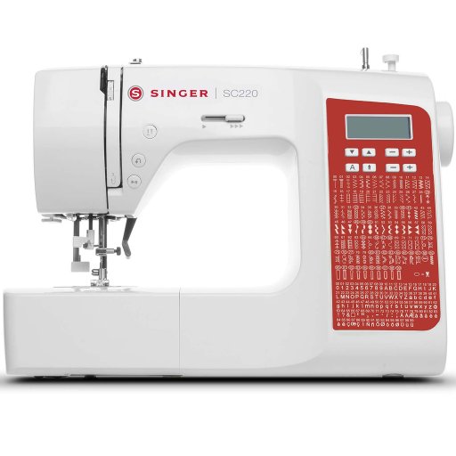 Singer SC220 röd symaskin – 200 stygnapplikationer