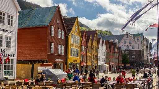 Naturskön kryssning i Norge