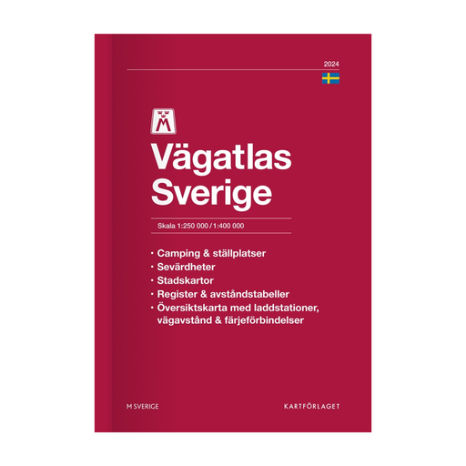 Vägatlas Sverige 2024