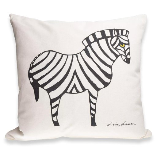 Kuddfodral Zebra svart