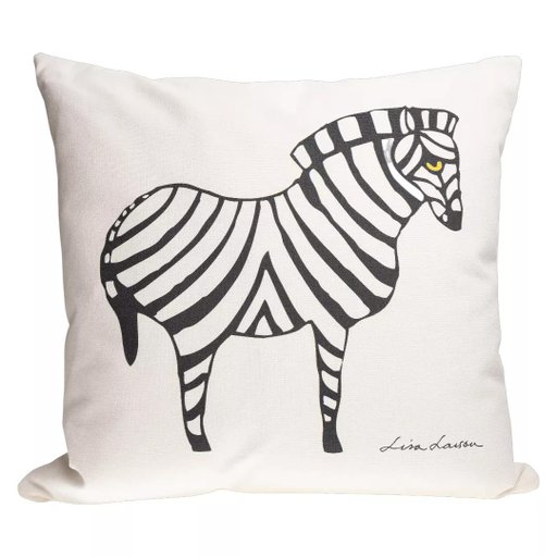 Kuddfodral Zebra svart