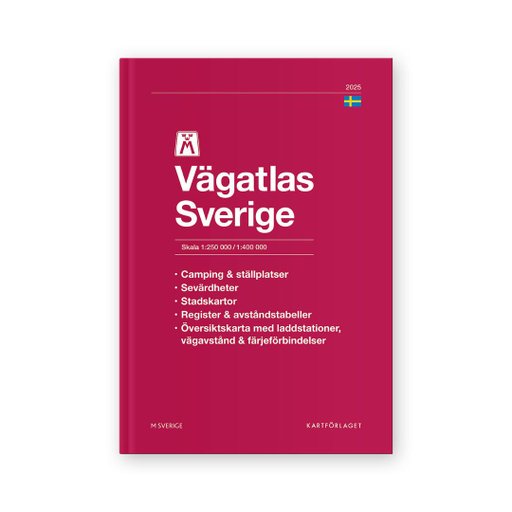 M Vägatlas Sverige 2025 M Vägatlas Sverige 2025