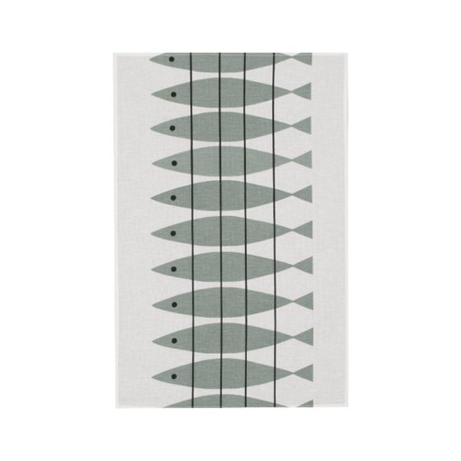 Kökshandduk Sill 3-pack. Blå, gröngrå och ockra Kökshandduk Sill 3-pack. Blå, gröngrå och ockra