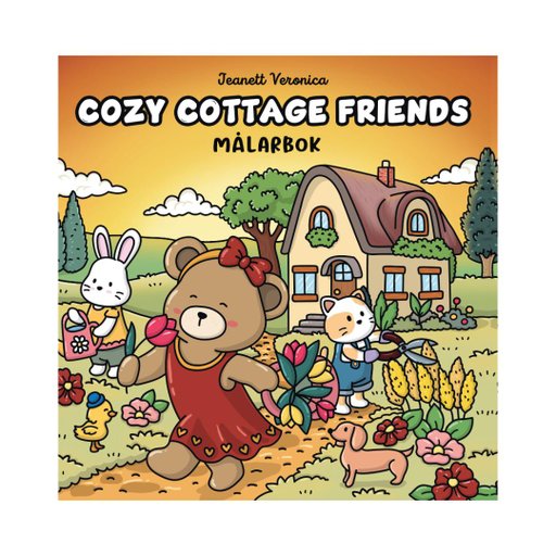 Cozy Cottage Friends : Målarbok Cozy Cottage Friends : Målarbok