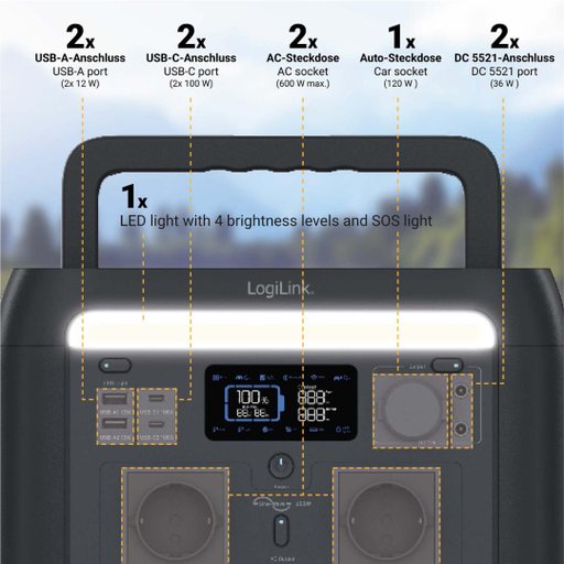Portable Power Station 600W 512 Wh Tuya Portable Power Station 600W 512 Wh Tuya