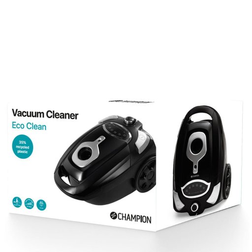 Dammsugare Eco Clean 700w 9,5m DS400 Mattsvart Dammsugare Eco Clean 700w 9,5m DS400 Mattsvart