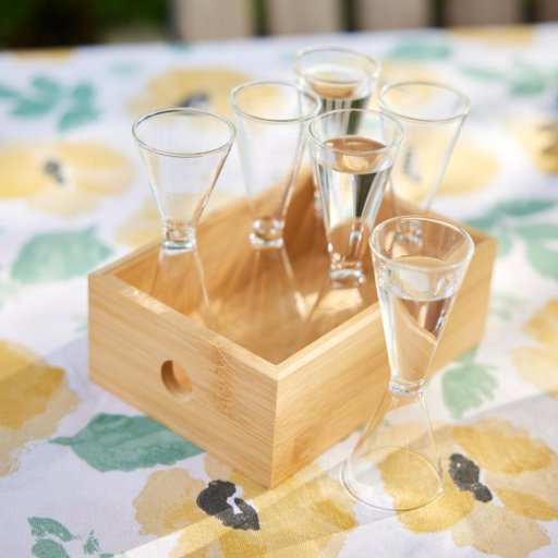 Snapsglas Nature i bambubox, 6-pack Snapsglas Nature i bambubox, 6-pack