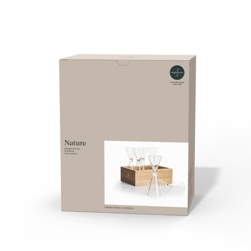 Snapsglas Nature i bambubox, 6-pack Snapsglas Nature i bambubox, 6-pack
