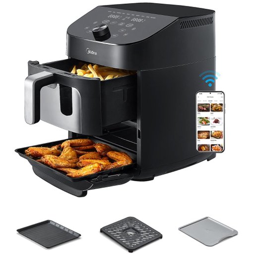 Airfryer 2 i 1 Kombination med Ugn 6,4 + 4,4 Liter Airfryer 2 i 1 Kombination med Ugn 6,4 + 4,4 Liter