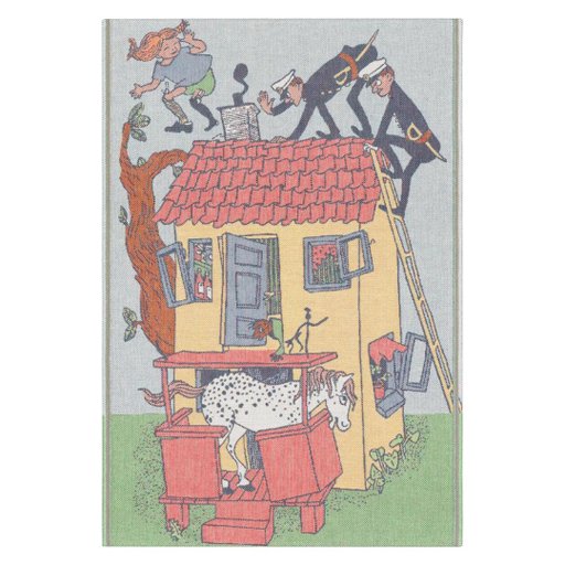 Babyfilt Pippi Villa Villekulla 72x105cm Babyfilt Pippi Villa Villekulla 72x105cm
