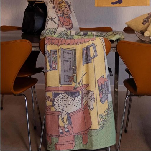 Babyfilt Pippi Villa Villekulla 72x105cm Babyfilt Pippi Villa Villekulla 72x105cm