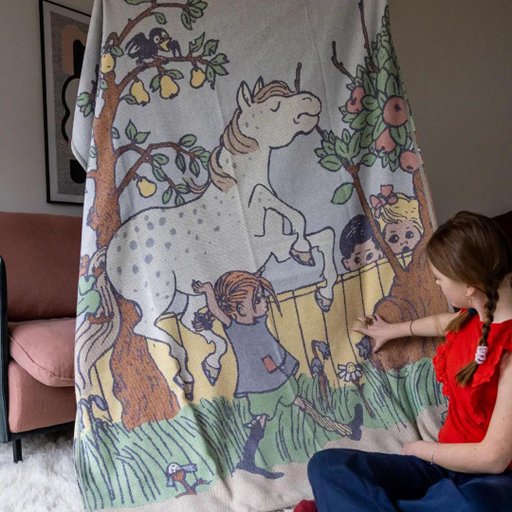 Pläd Pippi Päronsprång 140x170cm Pläd Pippi Päronsprång 140x170cm