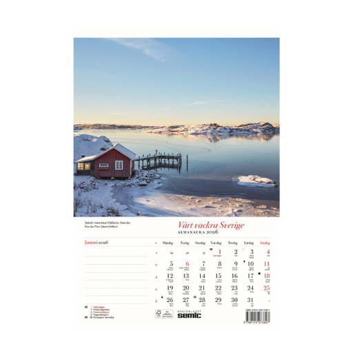 Vårt vackra Sverige almanacka 2026 Vårt vackra Sverige almanacka 2026