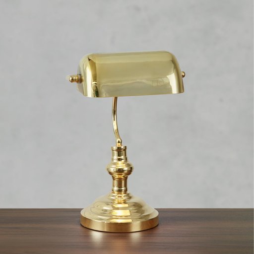 Bordslampa Bankers i mässing, 42 cm Bordslampa Bankers i mässing, 42 cm