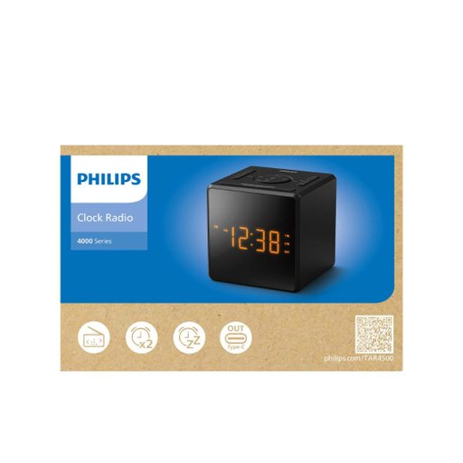 Klockradio TAR4500/10 Svart Klockradio TAR4500/10 Svart