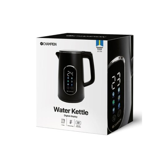Vattenkokare Digital Temp Varmhållning 1,7L VK800 Mattsvart