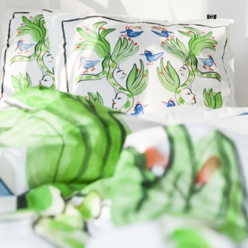 Bäddset Fågelsång, satin