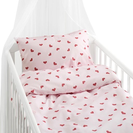 Bäddset Hjärtrud spjälsäng