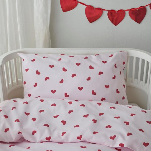 Bäddset Hjärtrud spjälsäng
