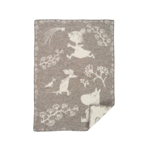 Barnfilt Moomin Winterland, grå