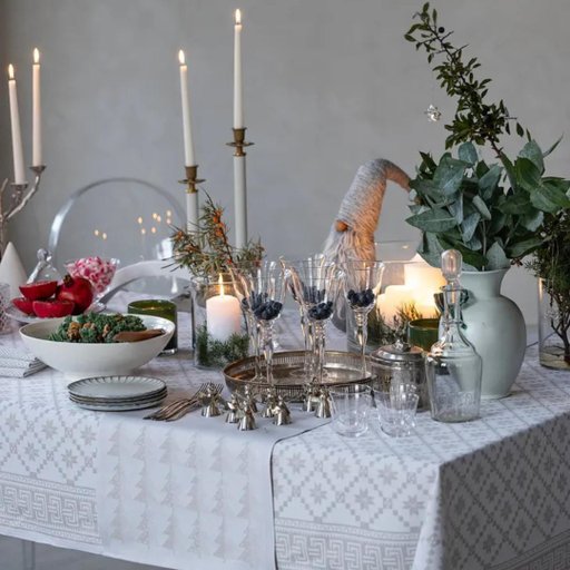 Bordsduk Åttebladrose