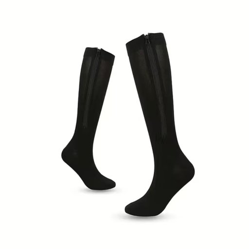 Stödstrumpor med dragkedja 2-par