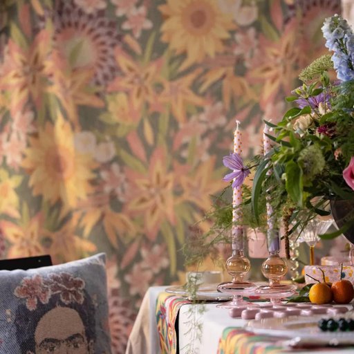 Pläd Frida Kahlo Flores 140x170cm