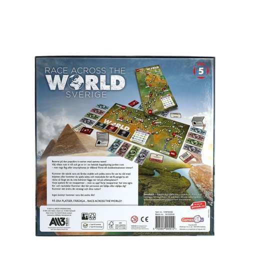 Brädspel Race Across the World Sverige 