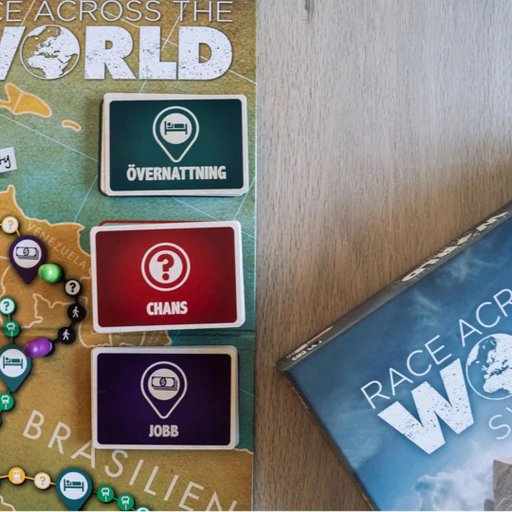 Brädspel Race Across the World Sverige 