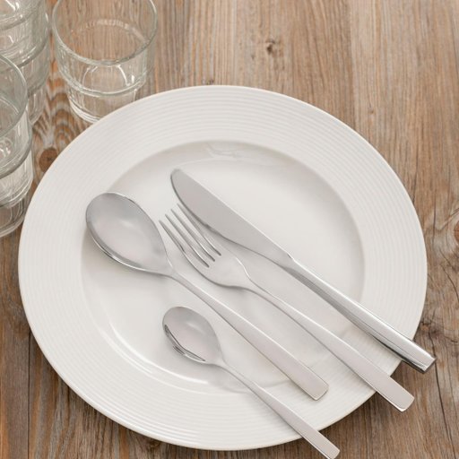 Bestickset stål 24 delar