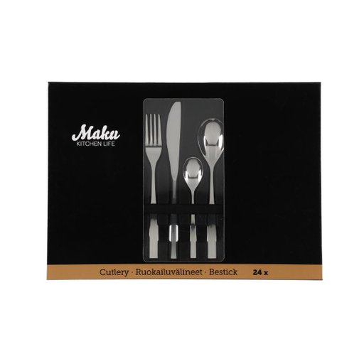 Bestickset stål 24 delar