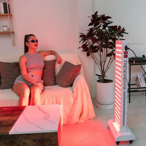 Rödljuspanel 1500 W med fotstöd