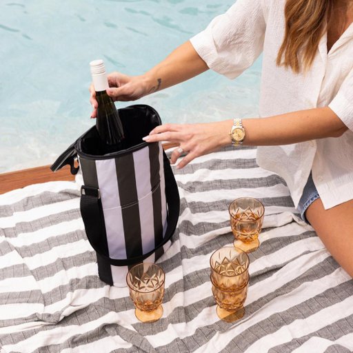 City randig kylväska hög rpet