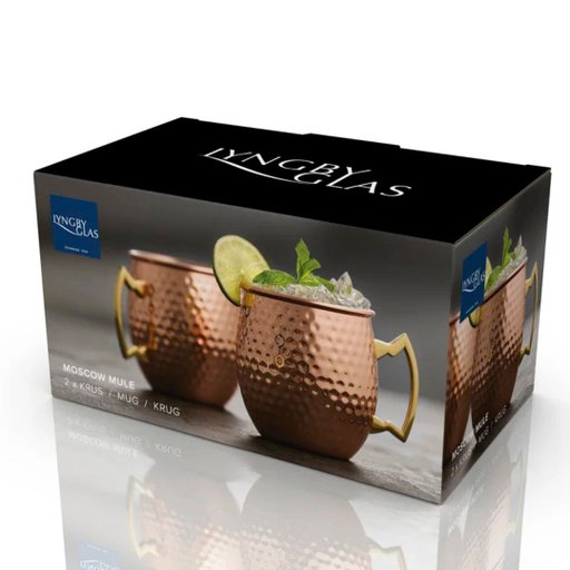 Lyngby Glas Moscow mule mugg 2-pack