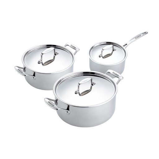 Grytset i 3 delar 1,9 l, 3,7 l & 5 l - Fusion 5