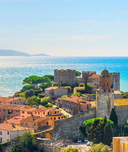 Naturskön bild av Toscana