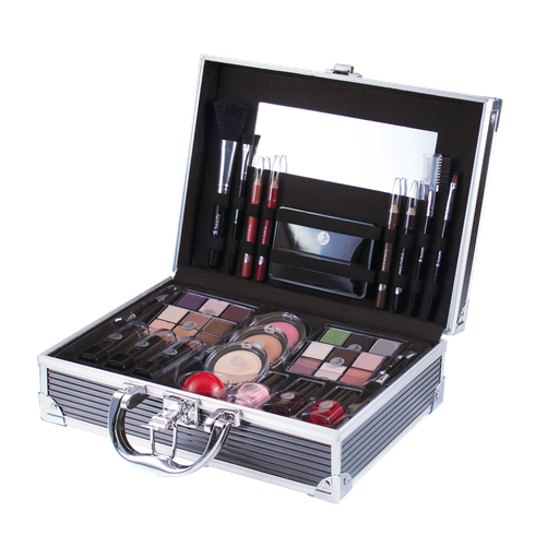 2K All About Beauty Train Case Black