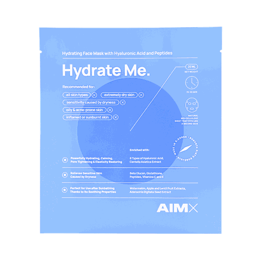 AIMX Hydrate Me moisturizing face mask with Peptides 25ml