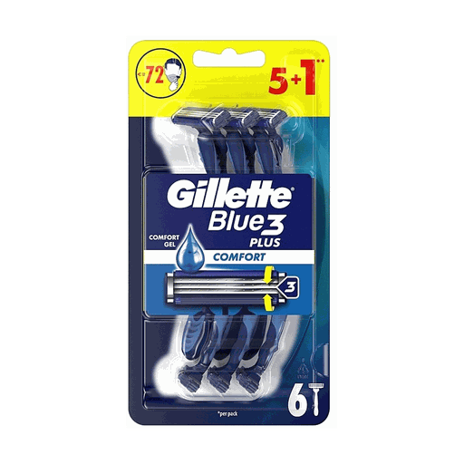 Gillette Blue3 Plus Comfort 6-Pack rakhyvlar