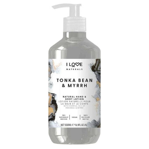 I Love Naturals Tonka & Bean & Myrrh Hand & Body Lotion 500ml