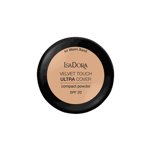 IsaDora Velvet Touch Ultra Cover Compact Powder SPF20 64 Warm Sand
