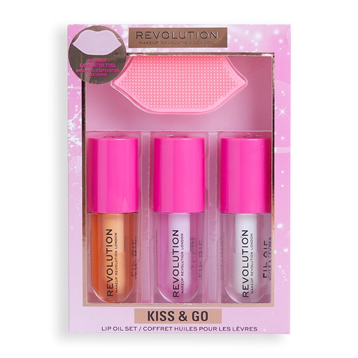 Makeup Revolution Kiss & Go Glaze Lip Care Gift Set